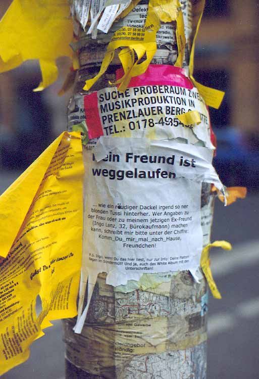 Fatal, Nadine !!! 1/10, aus der Reihe: Hallomasten aus Berlin